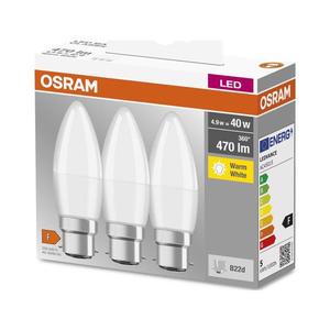 SET 3x bec LED Osram B38 B22d/4, 9W/230V 3000K imagine