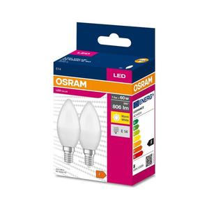 SET 2x bec LED Osram B38 E14/7, 5W/230V 3000K imagine