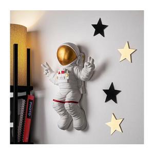 Decorațiune de perete 47x35 cm auriu astronaut imagine