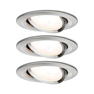 SET 3x corp de iluminat încastrat pentru baie Paulmann 93649 LED GU10/5W IP23 NOVA 230V imagine