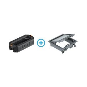 Doză de pardoseală pentru pardoseli duble BETTERMANN 12 module (6 dispozitive 45x45) imagine