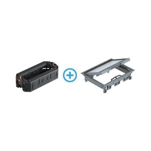 Doză de pardoseală pentru pardoseli duble BETTERMANN 18 module (9 dispozitive 45x45) imagine