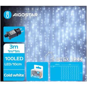 Instalație LED de Crăciun de exterior 100xLED/8 funcții 4x1m IP44 alb rece imagine