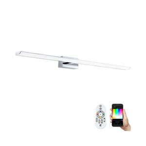 Aplică LED RGBW dimabilă pentru baie Eglo 33768 TABIANO-C LED/21W/230V 90, 5cm IP44 + telecomandă imagine