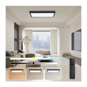 Plafonieră LED dimabilă Brilagi FRAME SMART LED/30W/230V 3000-6000K IP44 negru + telecomandă imagine