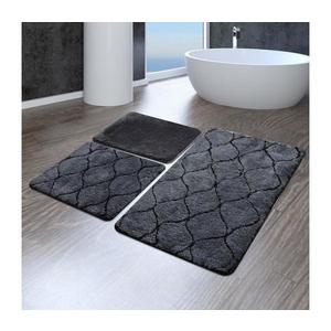 SET 3x covoraș pentru baie INFINITY 60/60/100 cm antracit imagine