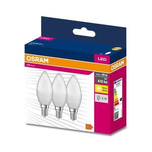 SET 3x bec LED Osram B38 E14/4, 9W/230V 3000K imagine