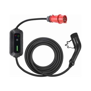 Stație de încărcare de voiaj pentru mașini electrice EV/PHEV AC Type 2 16A/400V 22kW 5m + adapter imagine