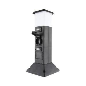 Lampă de exterior cu 2 prize PG05 1xE14/15W/230V IP44 negru imagine