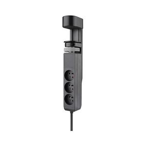 Stâlp de prize pentru blat PP105C-PD20-B 3x230V + 2xUSB-C + 1xUSB-A imagine