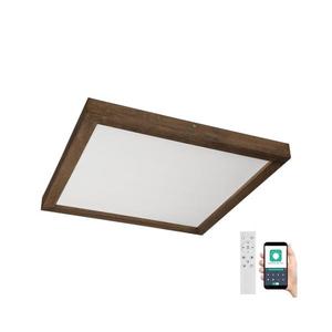 Plafonieră LED dimabilă Brilagi WOODY FRAME LED/50W/230V stejar 60x60 cm IP44 + telecomandă imagine