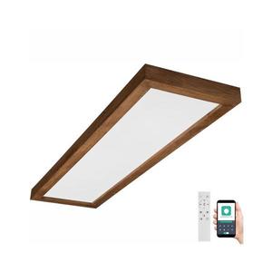 Plafonieră LED dimabilă Brilagi WOODY FRAME LED/50W/230V stejar 120x30 cm IP44 + telecomandă imagine