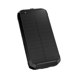 Acumulator extern cu funcție de încărcare fără fir și panou solar Power Delivery 15W/10000 mAh negru imagine