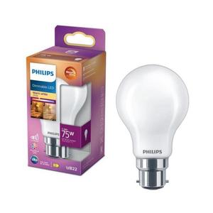 Bec LED dimabil Philips Warm Glow B22/7, 2W/230V 2200-2700K CRI 90 imagine