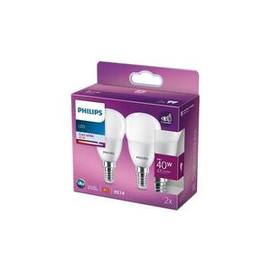 SET 2x bec LED Philips P45 E14/5W/230V 4000K imagine