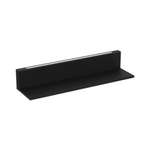 Raft de perete cu iluminare LED SHELF 10x60 cm negru imagine