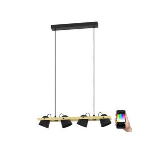 Lustră LED RGBW dimabilă pe cablu Eglo 900883 HORNWOOD-Z 4xLED/3, 7W/230V imagine