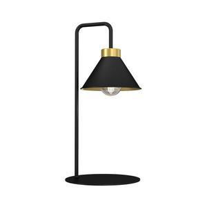 Lampă de masă DEMET 1xE27/15W/230V negru/auriu imagine