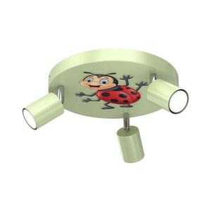 Spot pentru copii FUN 3xGU10/8W/230V verde/ladybug imagine