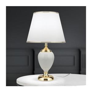 Lampă de masă Orion LA 4-1229 OVUM 1xE27/40W/230V 48 cm ceramică alb/auriu imagine