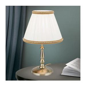 Lampă de masă Orion LA 4-1084/1 TONIA 1xE27/60W/230V d. 25 cm alb/bronz imagine