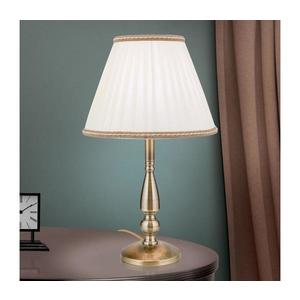 Lampă de masă Orion LA 4-1085/1 TONIA 1xE27/60W/230V d. 30 cm alb/bronz imagine