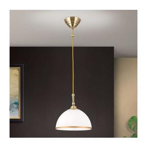 Lustră pe cablu Orion HL 6-1808/1 OLD LAMP 1xE27/40W/230V alb/bronz imagine