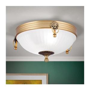 Plafonieră Orion DL 7-522/31 ROCCA 2xE27/60W/230V d. 31 cm bronz/alb imagine