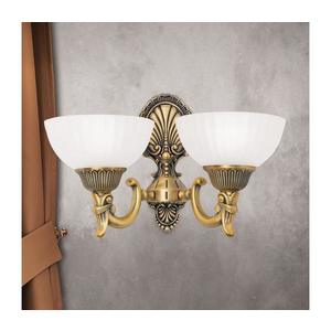 Lampă de perete Orion WA 2-1201/2 ROCCA 2xE27/60W/230V bronz/alb imagine