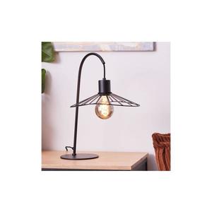 Lampă de masă Brilliant LEIKA 1xE27/52W/230V negru imagine