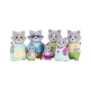 Set de figurine Li'l Woodzeez DAINTYPAW familie de pisici imagine