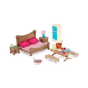 Set de jucării Li'l Woodzeez mobilier de dormitor și sufragerie imagine