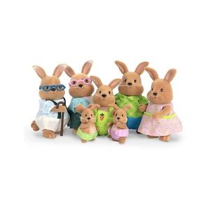 Set de figurine Li'l Woodzeez COTTONBALL familie de iepuri imagine