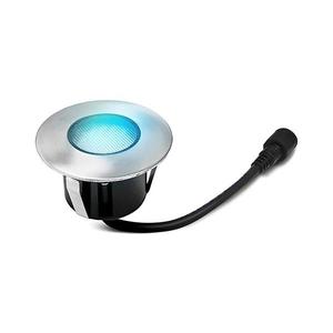 Corp de iluminat LED încastrat de exterior EASY CONNECT 1xGU10/2W/230V albastru IP67 rotund imagine