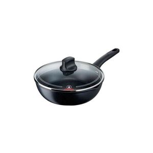 Tigaie cu capac Tefal BLACK STONE 26 cm imagine