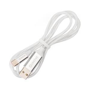 Cablu USB conector USB-A/USB-C cu retroiluminare LED 1m alb imagine