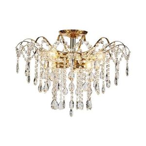 Lustră de cristal aplicată Brilagi CRYSTAL 6xE14/60W/230V auriu imagine