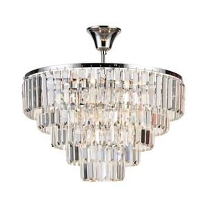 Lustră de cristal aplicată Brilagi CRYSTAL 5xE14/40W/230V crom lucios imagine