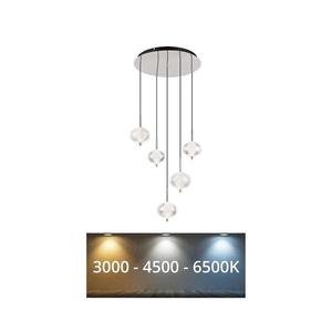 Lustră LED pe cablu Globo 16042-5HC AIDA 5xLED/6, 6W/230V 3000K/4500K/6500K imagine