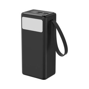 Acumulator extern 40000 mAh 65W PD 2xUSB-A + 2xUSB-C cu lanternă LED și cablu USB-C 1m imagine