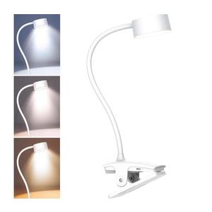 Lampă LED flexibilă cu clemă WO3001-W LED/2W/5V 3000/4000/6500K alb imagine