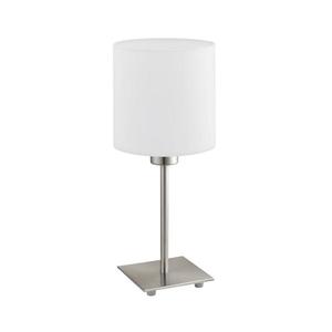 Lampă de masă Eglo TUNJA 1xE27/60W/230V 26, 5 cm crom mat/alb imagine