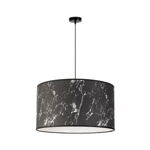 Lustră pe cablu MARBLE 1xE27/40W/230V d. 45 cm negru/alb imagine