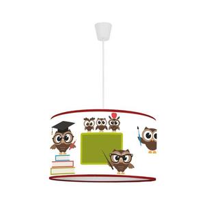 Lustră pe cablu pentru copii OWLS MULTI 1xE27/15W/230V d. 35 cm imagine