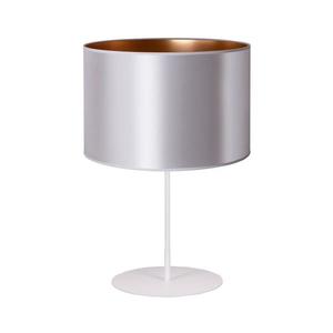 Lampă de masă CANNES 1xE14/15W/230V d. 20 cm argintiu/cupru/alb imagine