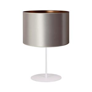 Lampă de masă CANNES 1xE14/15W/230V d. 20 cm argintiu/cupru/alb imagine