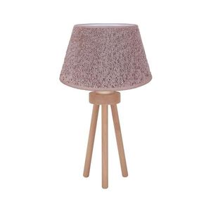 Lampă de masă BOUCLE 1xE27/15W/230V d. 28 cm maro/lemn imagine