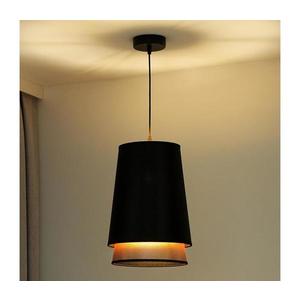 Lustră pe cablu BELL SHINY 1xE27/15W/230V d. 25 cm negru/cupru imagine