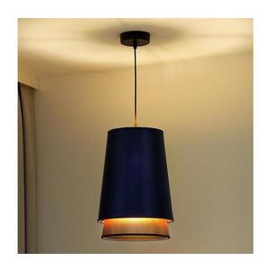 Lustră pe cablu BELL SHINY 1xE27/15W/230V d. 25 cm albastru/cupru imagine