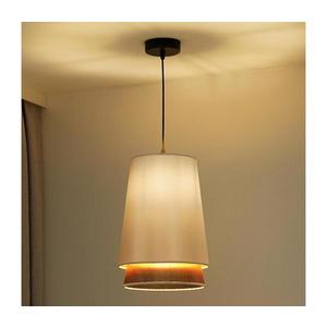 Lustră pe cablu BELL SHINY 1xE27/15W/230V d. 25 cm alb/cupru imagine